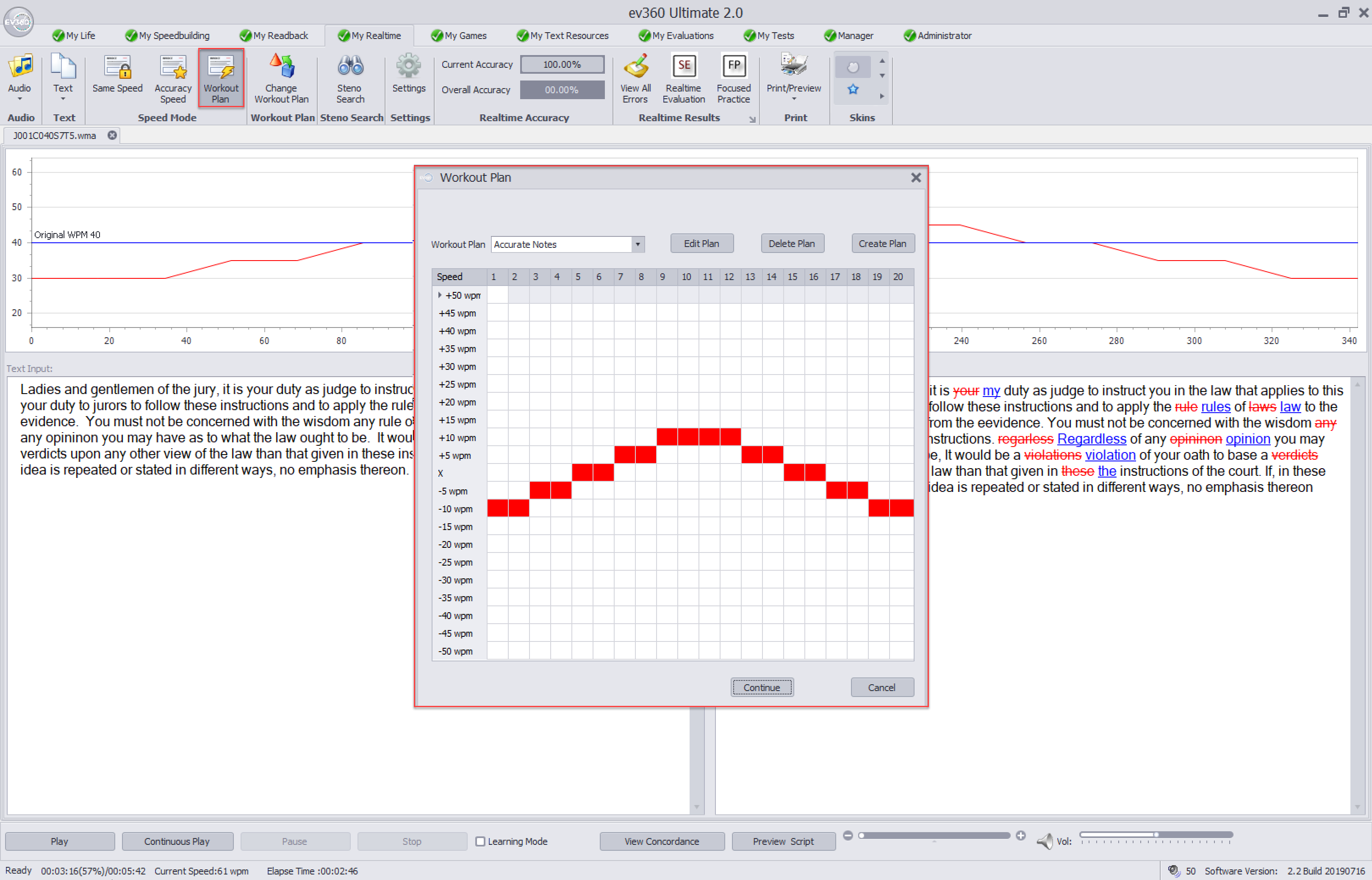 Speed Adjusts Based on Workout Plan | EV360 Ultimate Software